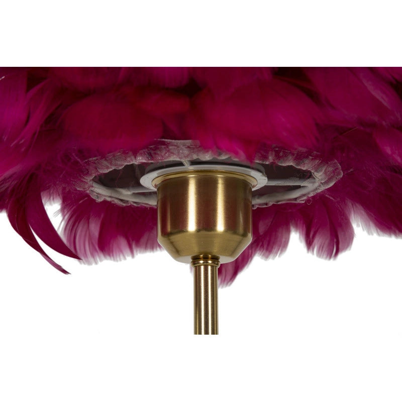 Lampadelle A Da Tavolo Ball Feather Bordeaux cm ø 30x50