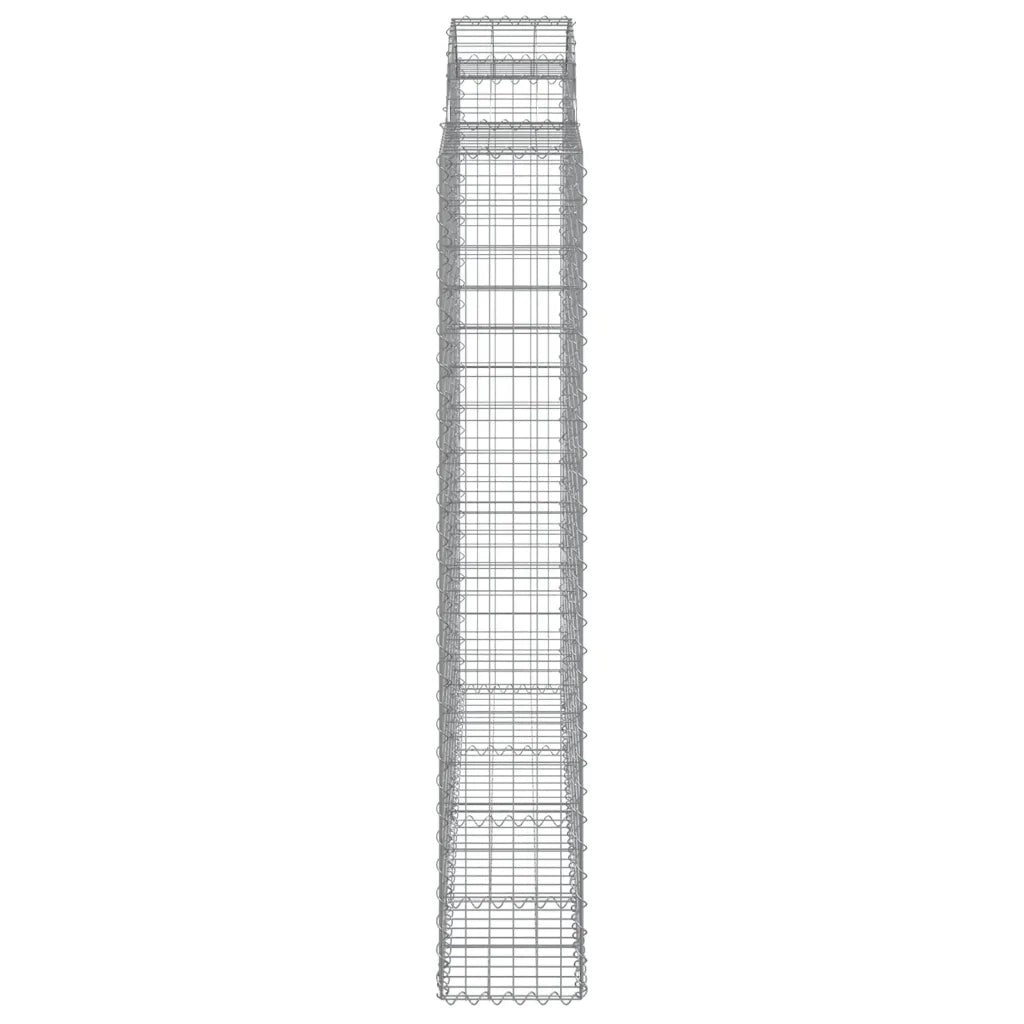 Cesti Gabbioni ad Arco 6 pz 200x50x180/200 cm Ferro Zincato