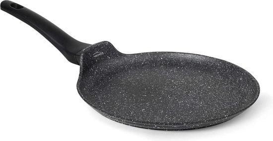 Padella in acciaio inossidabile Ø 24 cm con rivestimento antiaderente - adatta per induzione - ecosostenibile - nero
