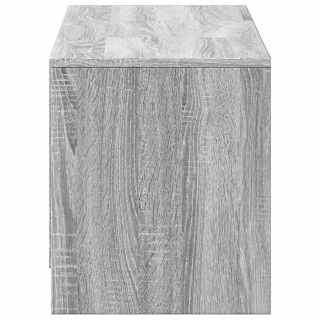 Mobile TV con LED-Credenza per TV Sonoma grigia 140 x 34 x 40 cm