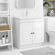 Mobiletto da bagno sotto il lavello Bianco Lucido 890068