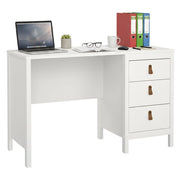 Scrivania Murjan, Scrittoio multiuso, Tavolo per ufficio porta PC, Piano di lavoro, 120x48 h77 cm, Bianco