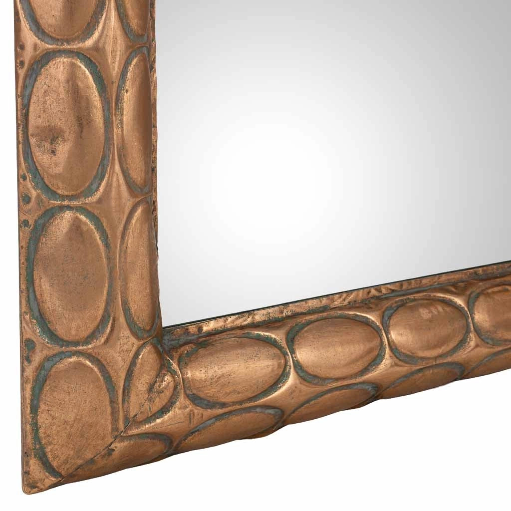 Specchio in metallo dorato 77,5x6,5x167h cm