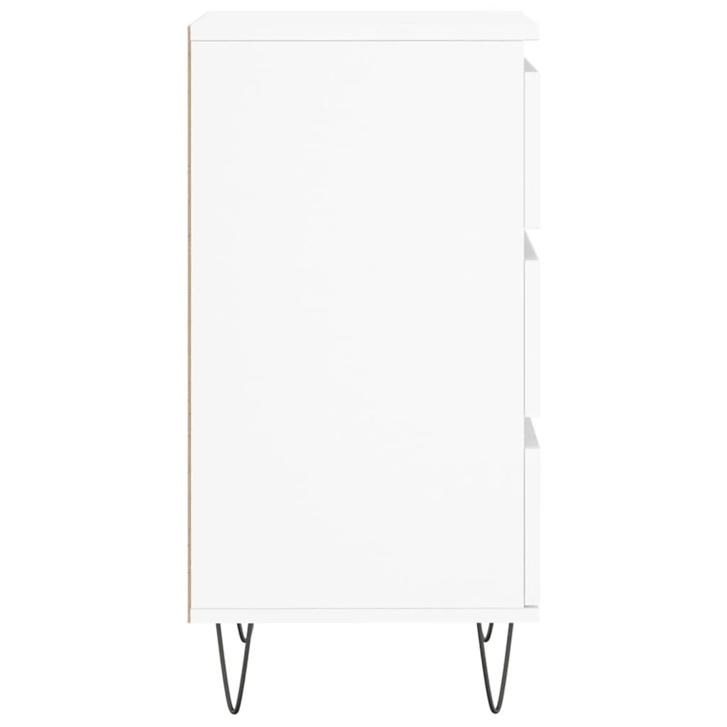 Buffet credenza cassettiera mobiletto mobile contenitore organizer per cucina soggiorno salotto 40 x 35 x 70 cm legno ingegnerizzato bianco 02_0030301