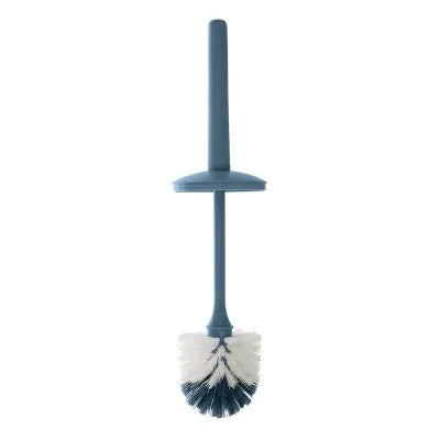 Scopino wc da appoggio blu in plastica con portascopino