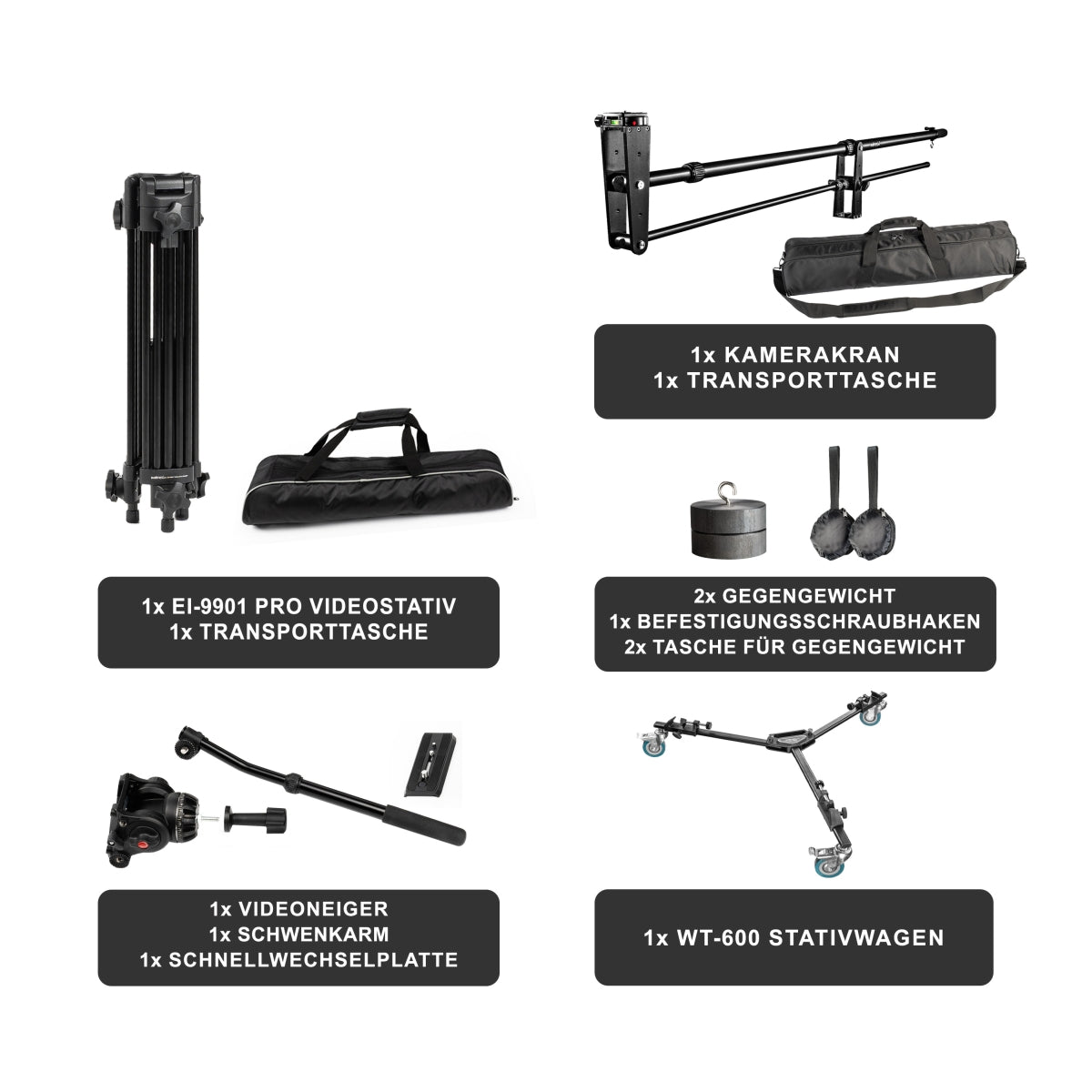 Set di gru per telecamera Director Pro II