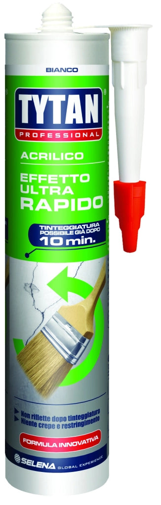 Tytan SILICONE ACRILICO ULTRA RAPIDO ml. 300 - Bianco 12.00 pz