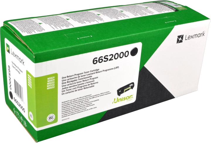 ORIGINAL Lexmark toner nero 66S2000 ~5000 Seiten