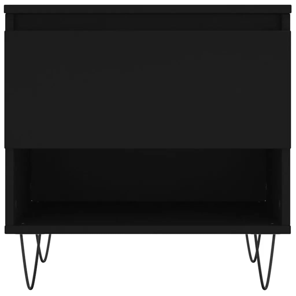 Tavolini da Salotto 2 pz Neri 50x46x50 cm in Legno Multistrato