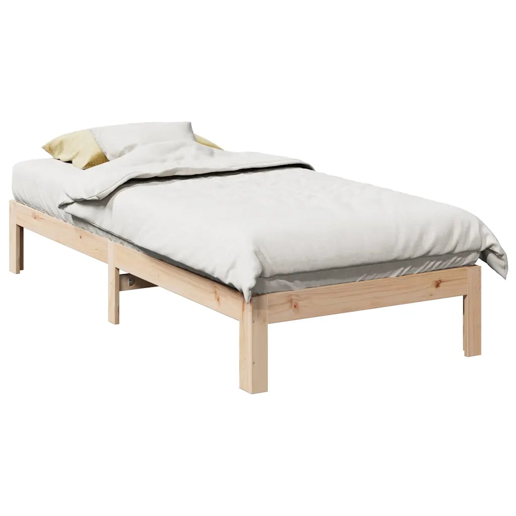 Giroletto senza Materasso 80x200 cm in Legno Massello Pino 859214