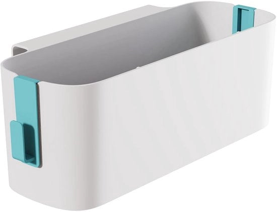 Organizzatore per comodino multifunzionale con 2 ganci, spaziale, 33,2 x 11,3 x 12 cm