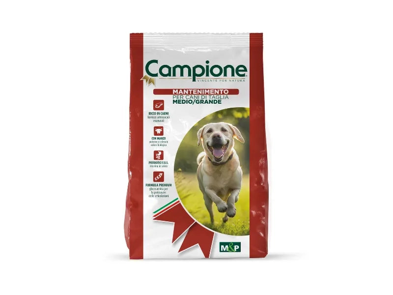 Crocchette Mignini e Petrini mantenimento manzo cani adulti taglia medio/grande - 3 Kg
