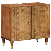 Mobile Lavabo da Bagno 62x33x58cm in Legno Massello di Mango 358303