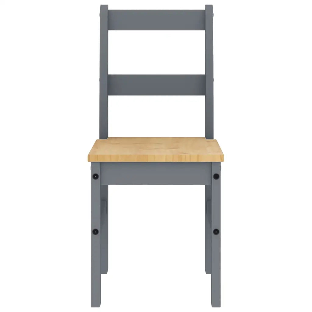 Set da Pranzo 5 pz PANAMA Grigio in Legno Massello di Pino 3345171