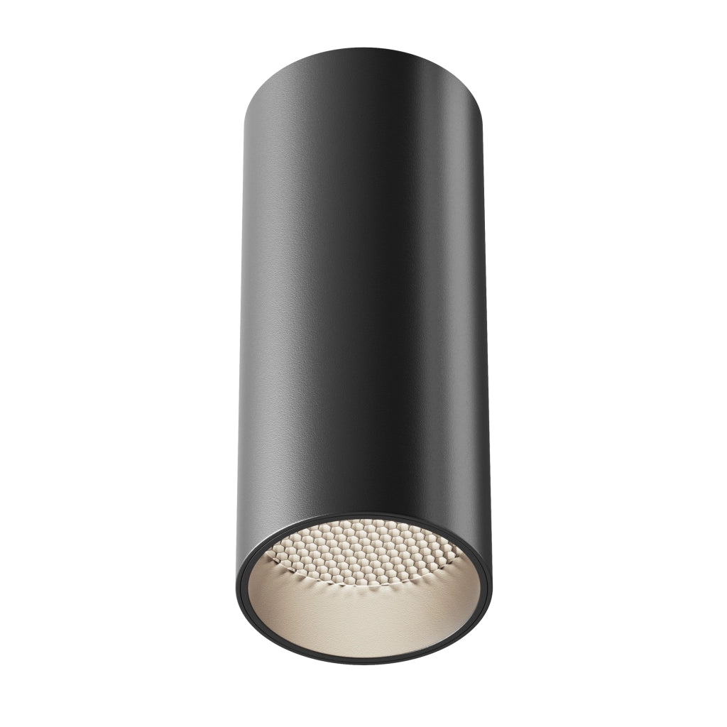 Plafoniera Maytoni Focus LED 12W 4000K nera alluminio