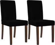 Set di 2 sedie per sala da pranzo Ina Cord anticate scure 5