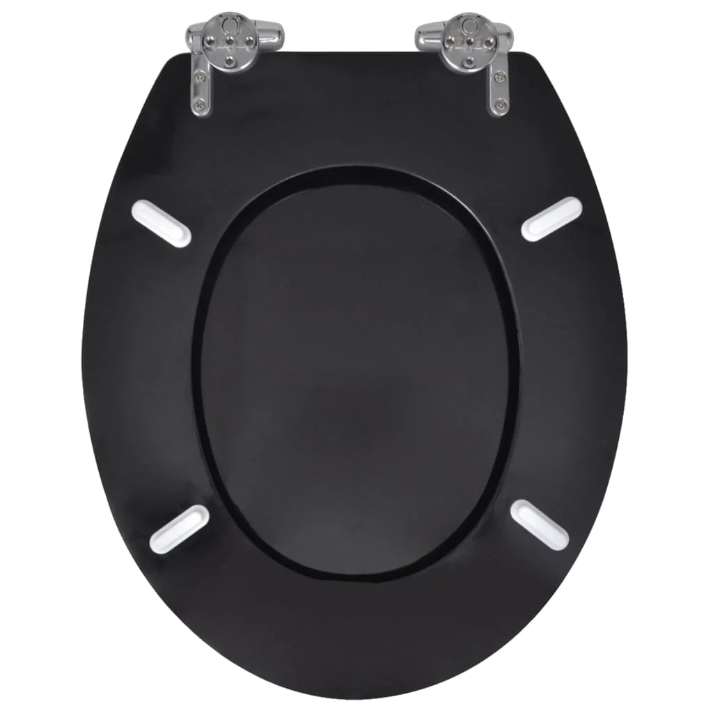 Set di due sedili per WC con coperchi in MDF nero 02_0002942