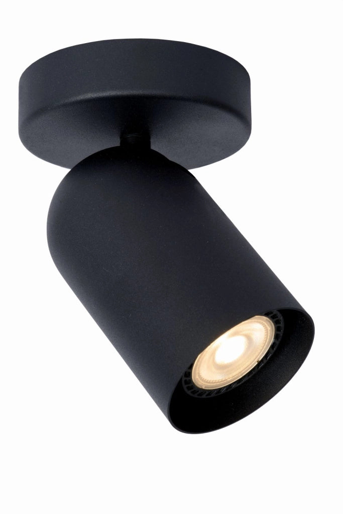 Faretto soffitto nero in metallo PUNCH Lucide 1xGU10 35W