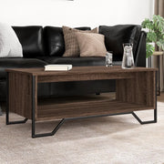 Tavolino Salotto-Tavolino da soggiorno-Tavolo Rovere Marrone 100x51x40 cm Legno Multistrato 608400