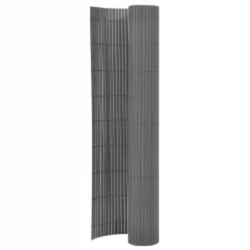Recinzione da Giardino a Doppio Lato 90x400 cm Grigio cod mxl 25272
