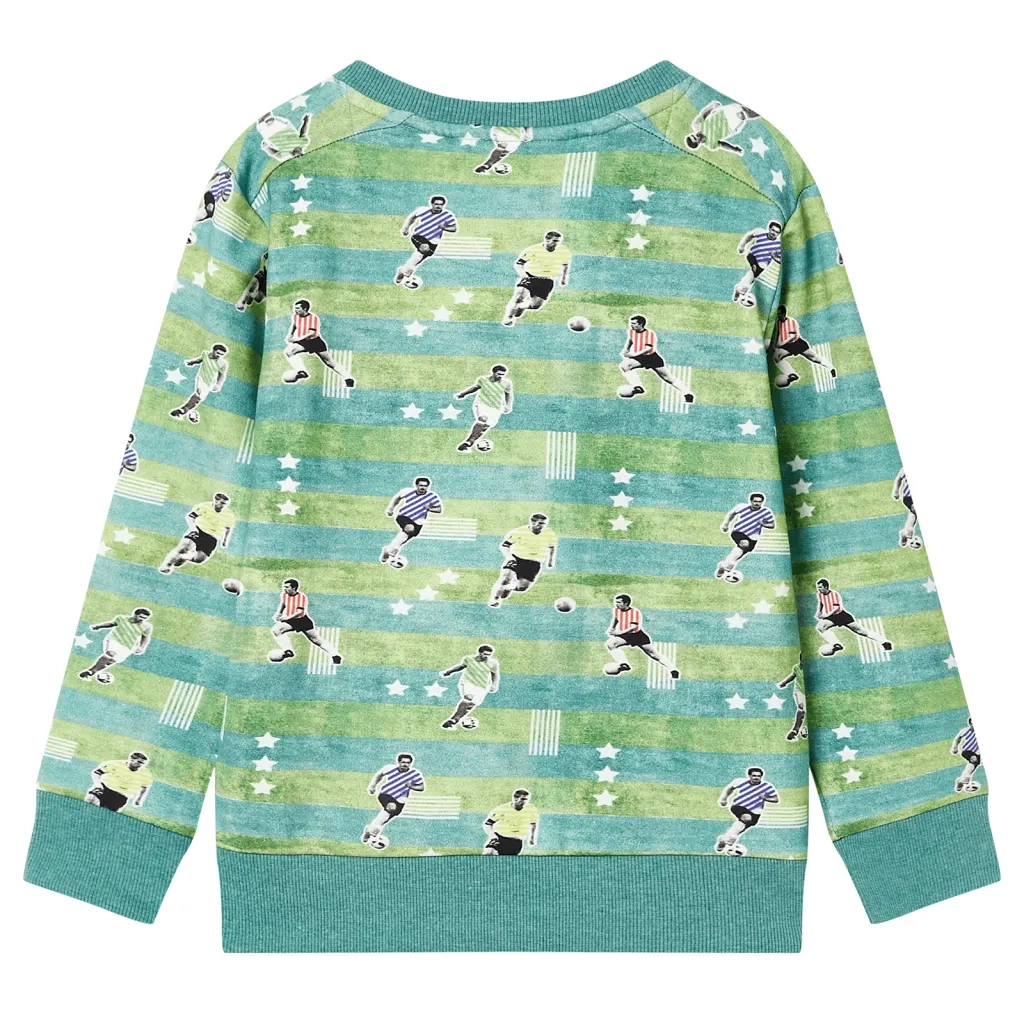 Felpa da Bambino Verde Chiaro MÃ©lange 140cod mxl 110758