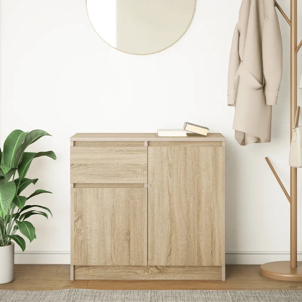 Credenza con Cassetto Rovere Sonoma 71x35x65 cm in Truciolato 861600
