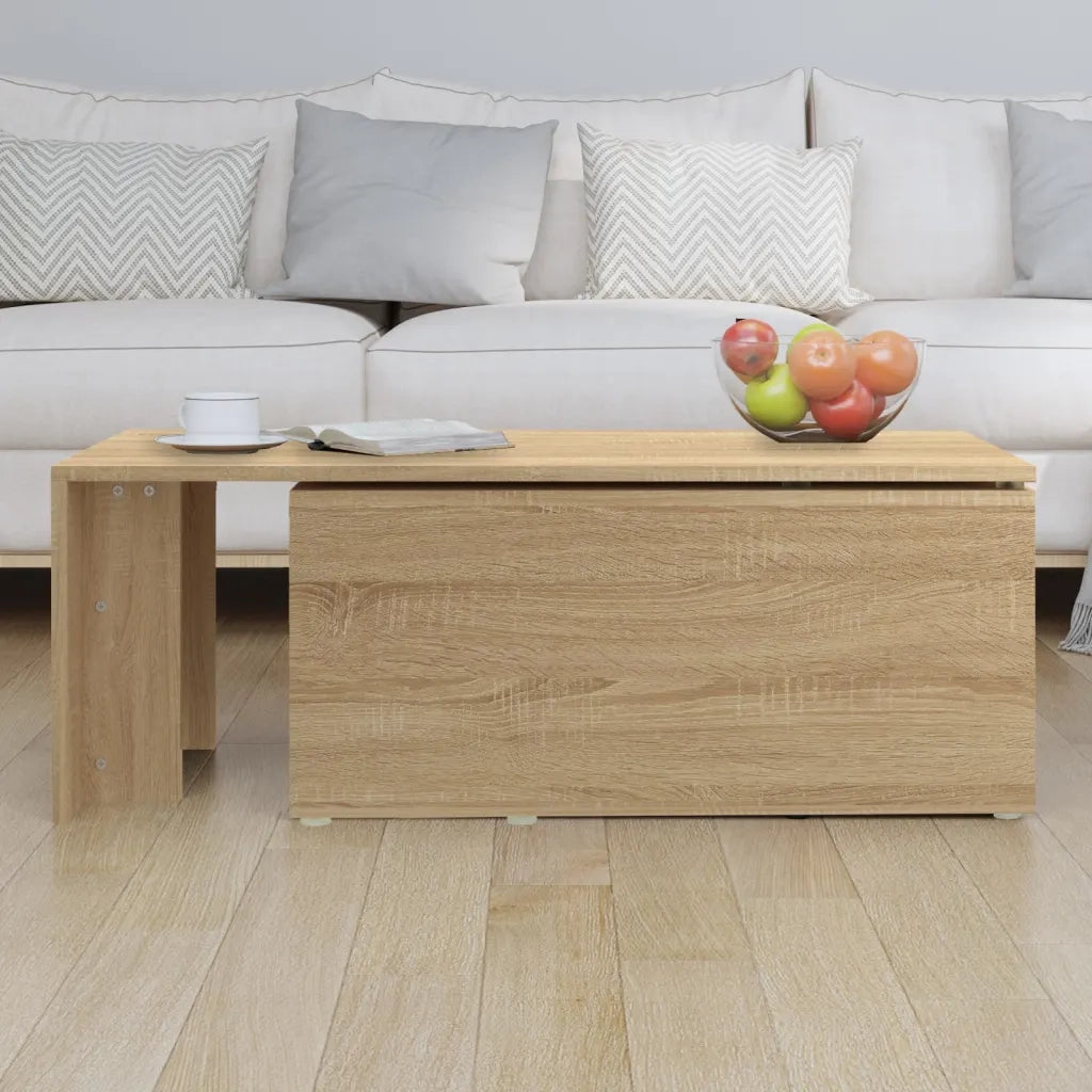 Tavolino da CaffÃ¨ Rovere Sonoma 150x50x35 cm in Truciolato cod mxl 11663