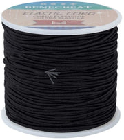Corda elastica 1,5mm - 70m/76 Yard - Nero - Resistente allo scorrimento - Duraturo - Flessibile - Utilizzo quotidiano - Corda di acciaio
