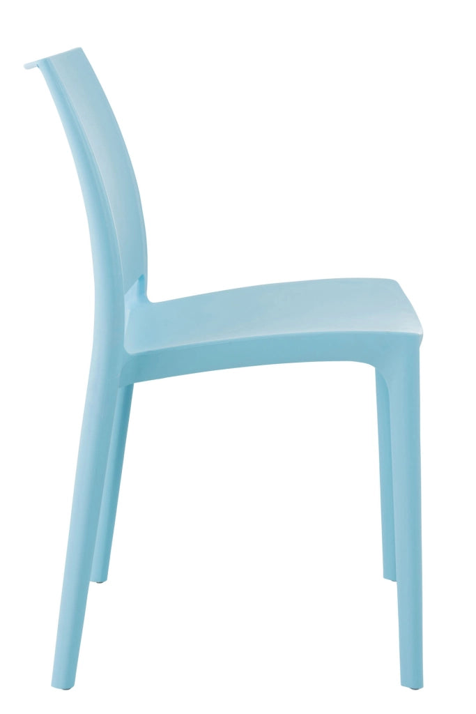 Sedia outdoor Maya impilabile azzurro