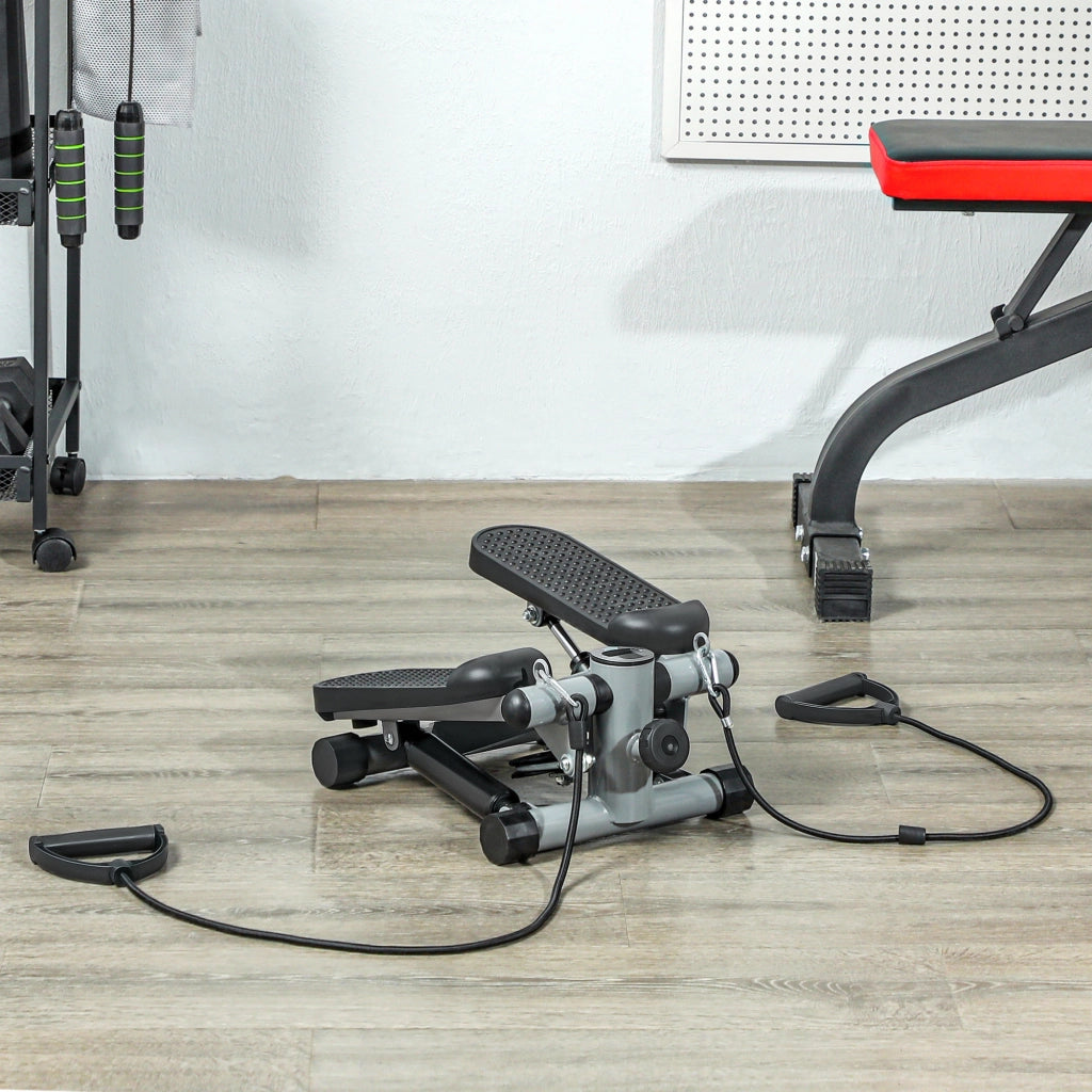 Stepper per esercizi a casa ¨C zephmum ¨C grigio con monitor LCD