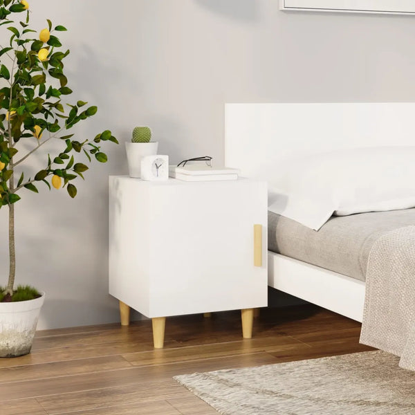 Comodino Bianco in Legno Multistrato cod mxl 31195