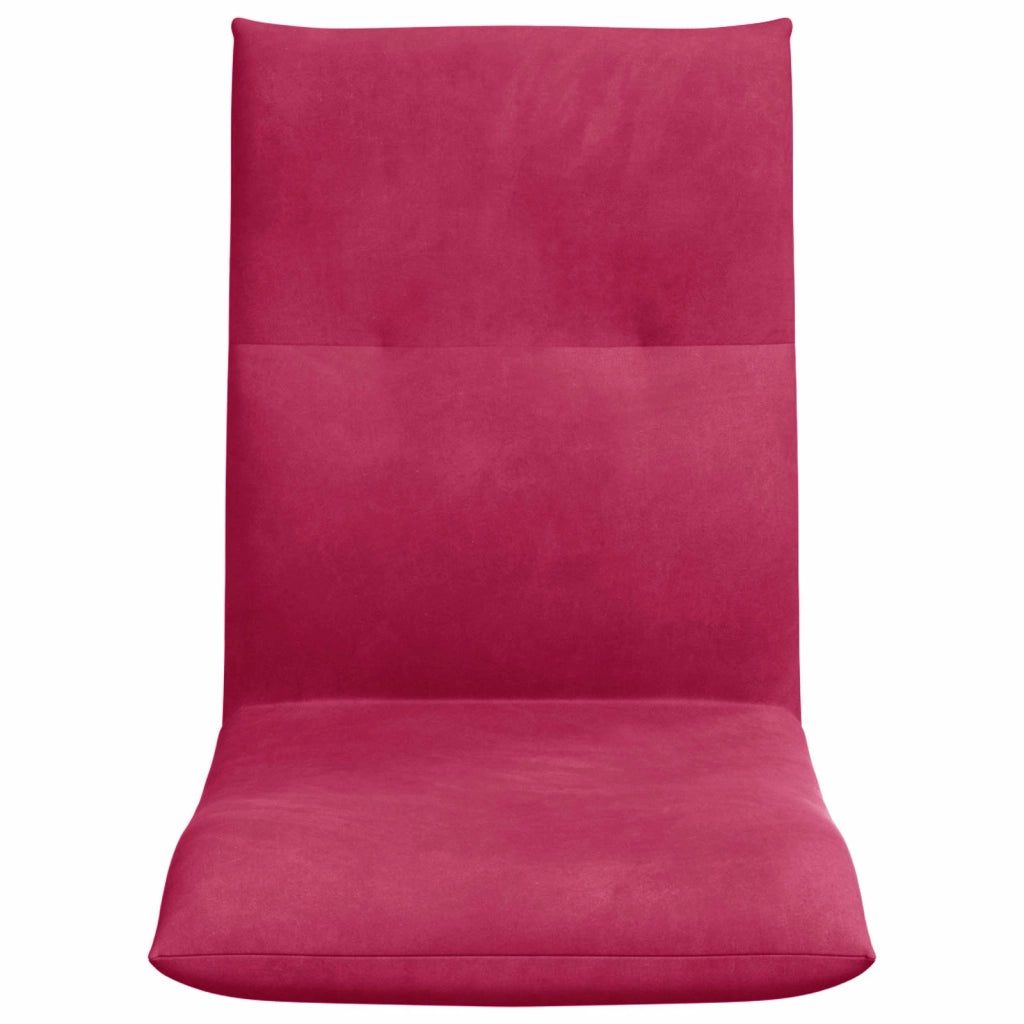 Sedia da Pavimento Rosso Vino 46 x 50 x 61 cm Velluto 42028178