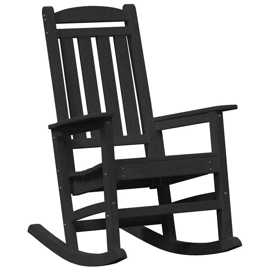 Sedia a dondolo 2 pcs Nero 92 x 70 x 108 cm Polietilene 3335812