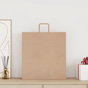 Sacchetti di Carta 250 pz con Manici Marrone 45x17x48 cm 4101821