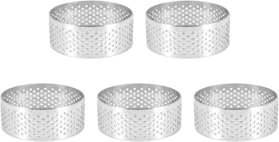 Tari per foro per padelle - 5 pezzi - acciaio inossidabile - 5 cm