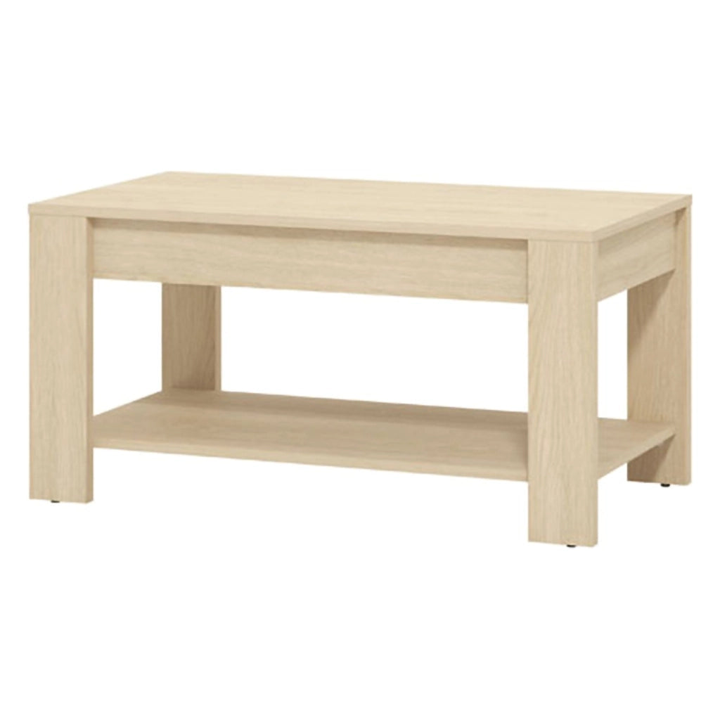 Signa, Tavolino da Salotto un Vano, 90x49.5x45.5h cm Marrone Rovere