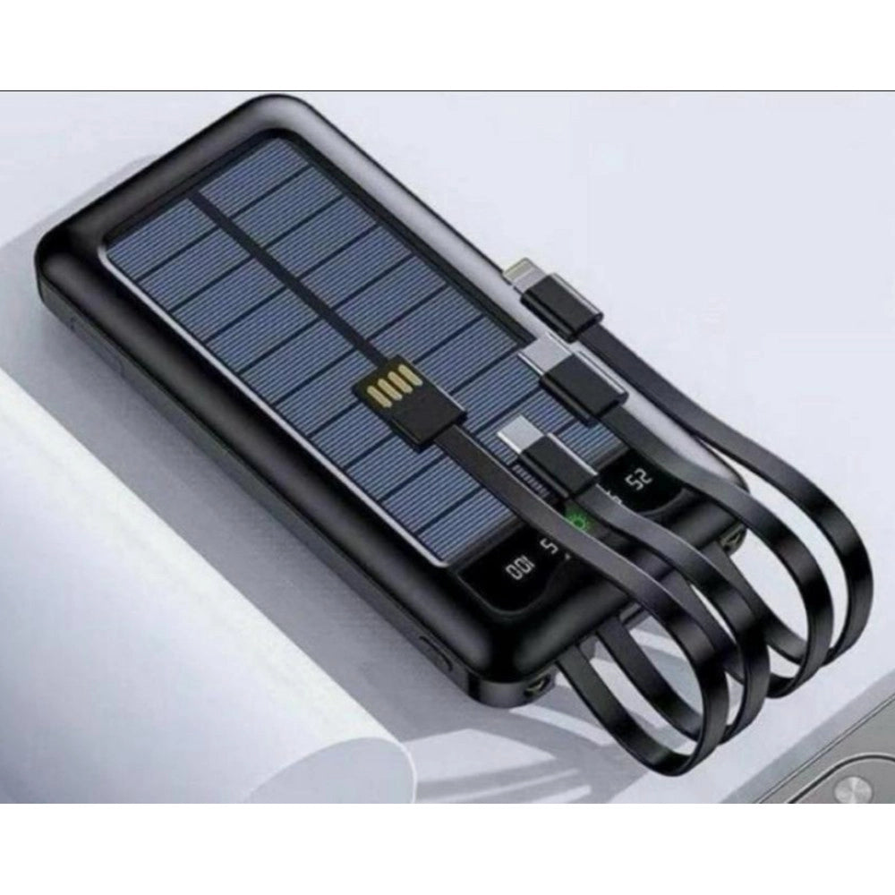 Trade Shop - Power Bank Solare 68000 Mah Batteria Esterna Portatile 3.0a Con Ricarica Rapida -