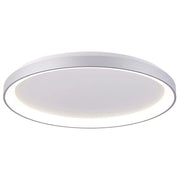 Trade Shop - Plafoniera Moderna Tonda Led Cct 42w 3000k 4000k Luce Soffitto Lampada Muro 58cm - Silver