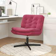 vidaXL Poltrona Relax con Base Girevole Rosso vino 63 x 75 x 76 cm