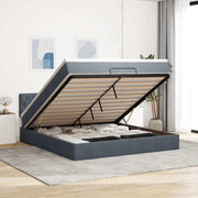 Struttura Letto Pouf con Materasso 180x200 cm in Velluto 3311862