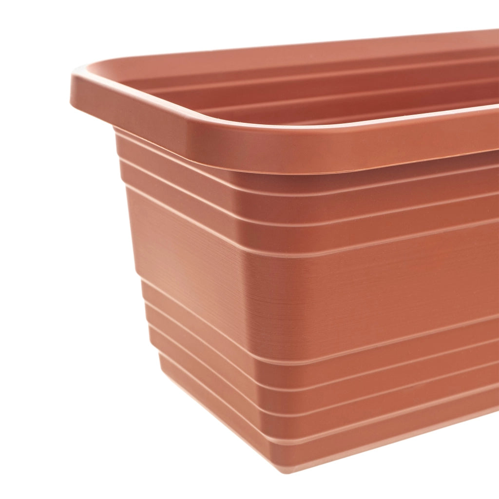Vaso da fiori per balcone KADAX, 50 cm, rosso mattone.