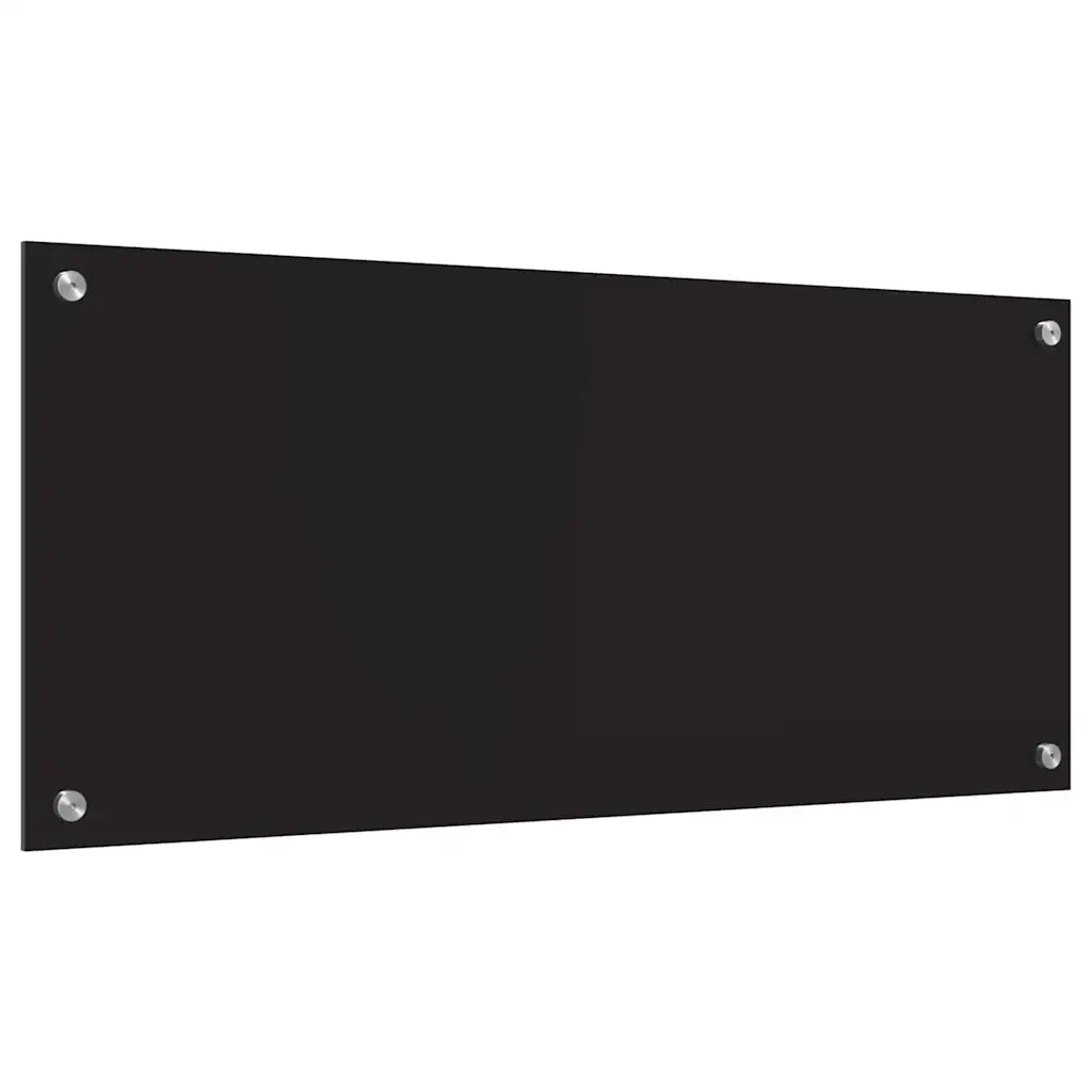 Schienale da cucina Nero 90 x 40 cm vetro temperato CFW5568379