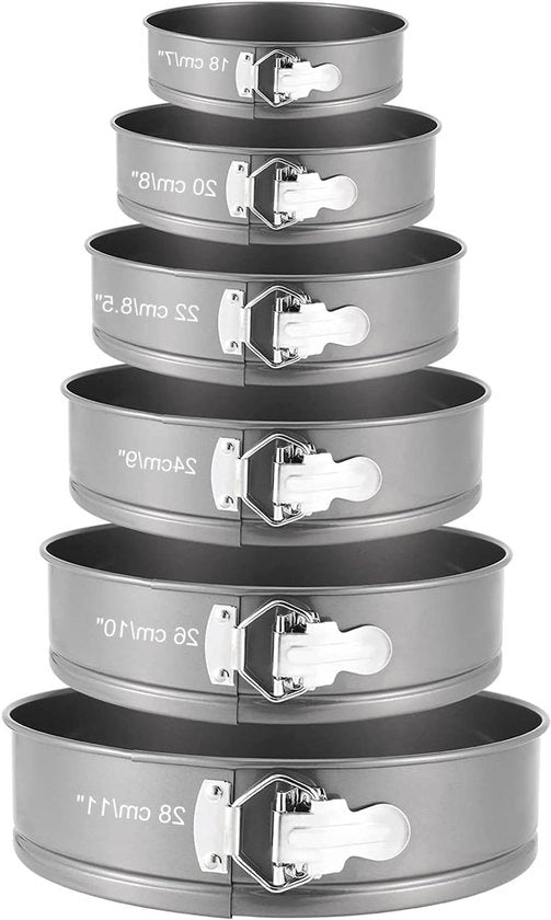 Set di teglie per torte anti-adesivi - 4 7 8 9 10 11 pollici - forma rotonda per torte - teglie per cheesecake con fondo rimovibile - accessori da cucina - attrezzature da forno