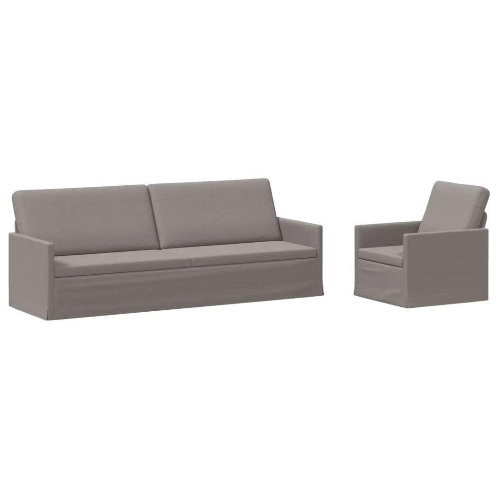 Set di divani 2 pcs Tortora Tessuto 3433182