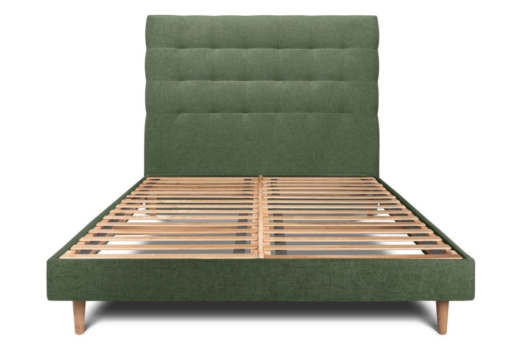 Letto 180x200 cm con testata imbottita - Tessuto Tela opaca