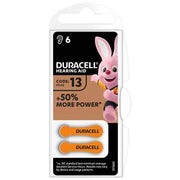 PILA PER APPARECCHI ACUSTICI 'EASY TAB 13' Blister 6 pezzi - Col. Arancio - 10 confezioni- DURACELL