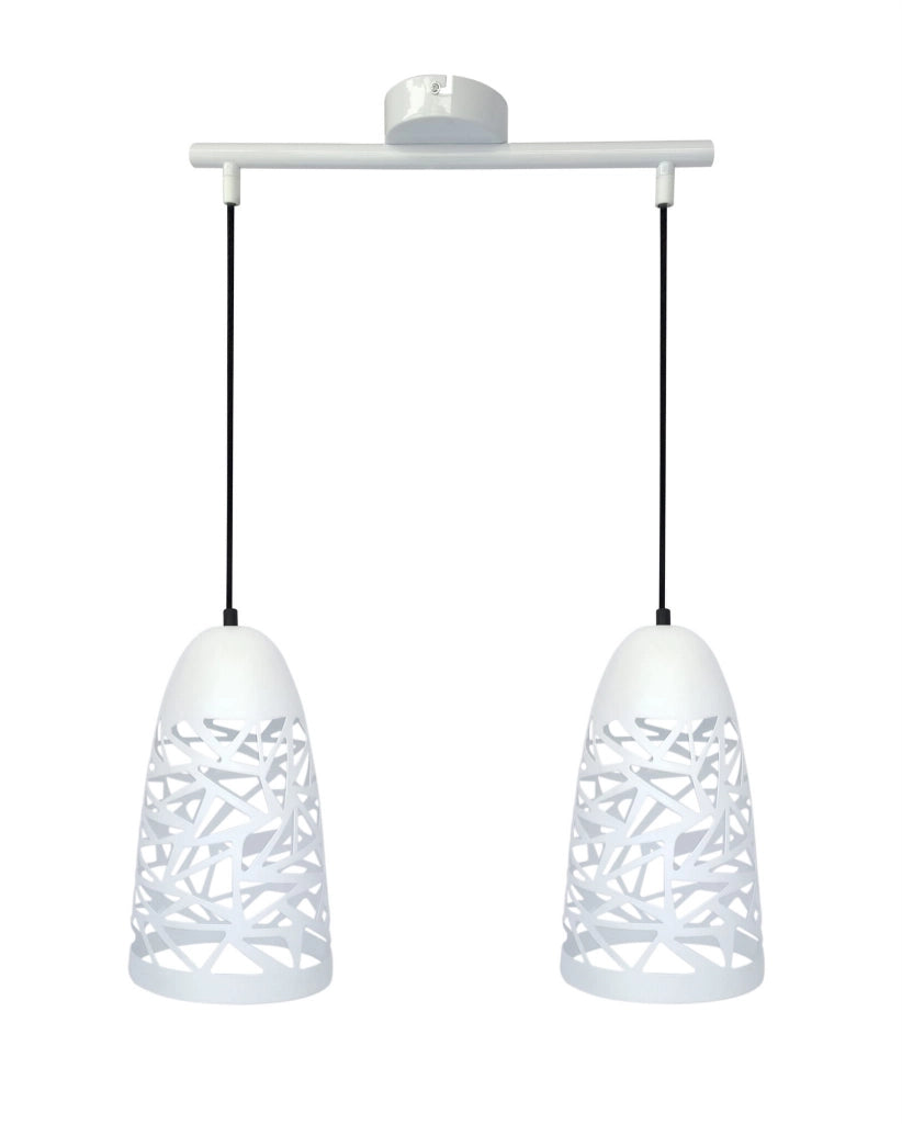 Candellux Sabrin lampada a sospensione bianca 2xE27 40cm