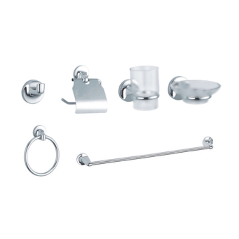 SERIE BAGNO TONDO CROMO 6 PZ*- RUBINETTERIE ASSOCIATE- 1,0 confezione