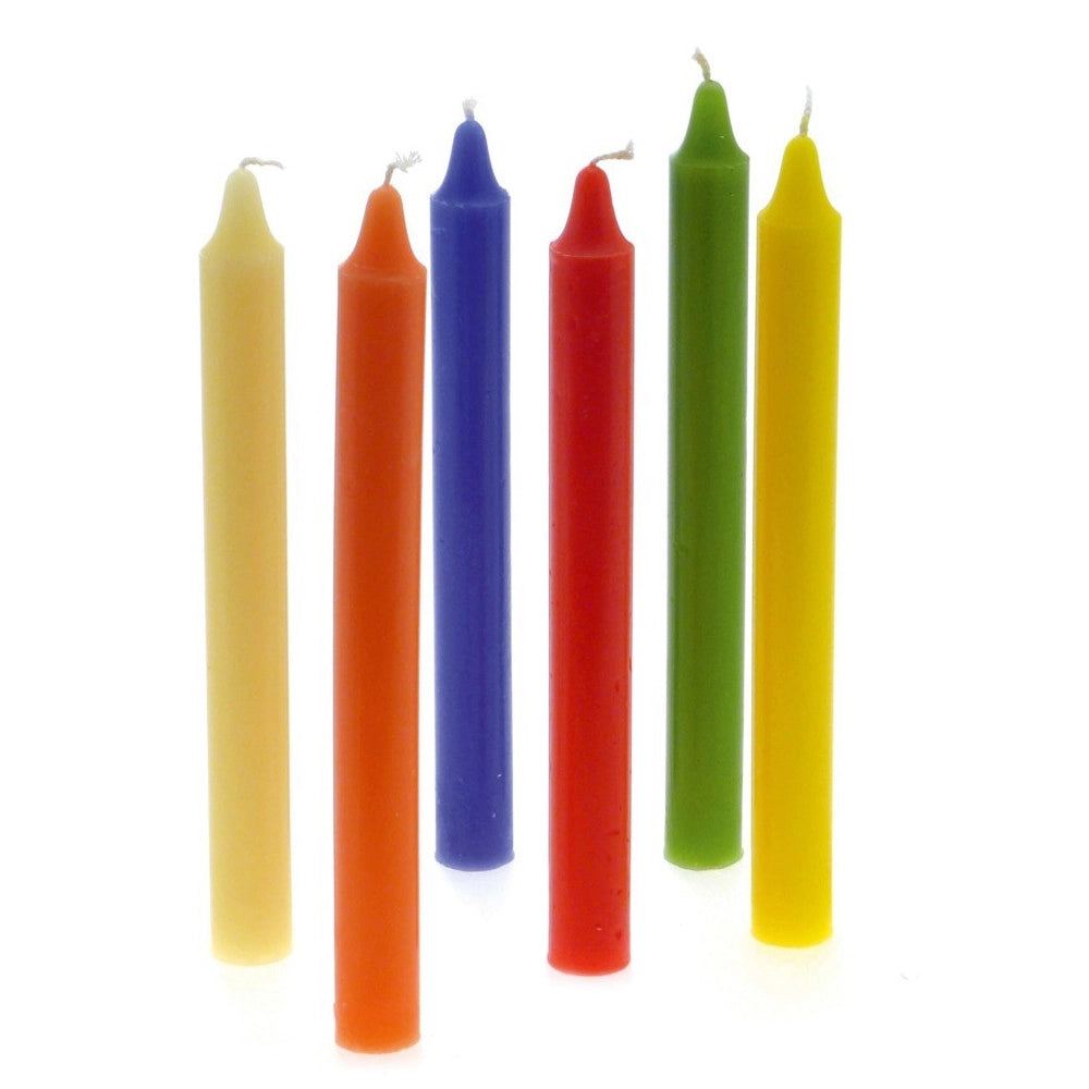 Trade Shop - 48 Pezzi Candele Lunghe 19cm Profumate Colorate Decorazione Aromaterapia -