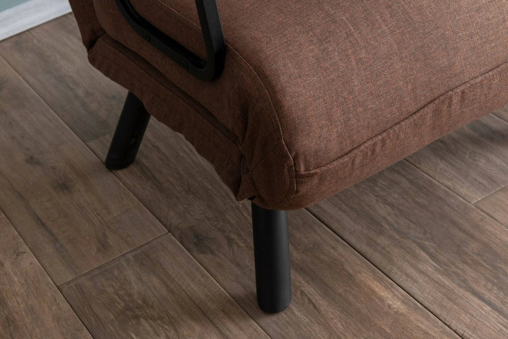 Poltroncina Keoni, Poltrona Reclinabile, 60x78x78h cm Marrone Sabbia